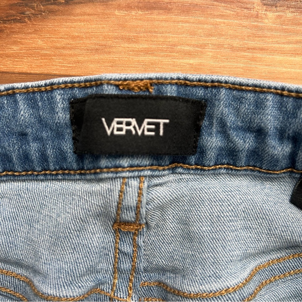Vervet Womens Jeans mid rise distressed skinny jeans Charcoal Size 29 - Picture 13 of 16